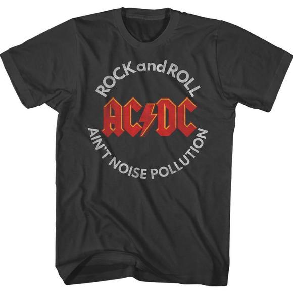 Acdc Noise Pollution Smoke Adult T-Shirt - Picture 1 of 4